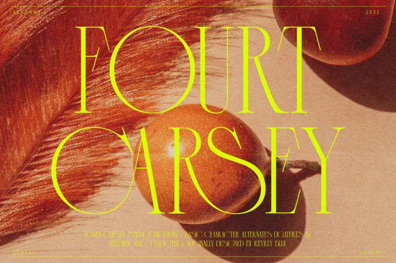 Fourt Carsey Font preview