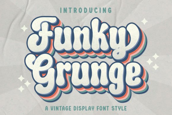 Funky Grunge Font preview
