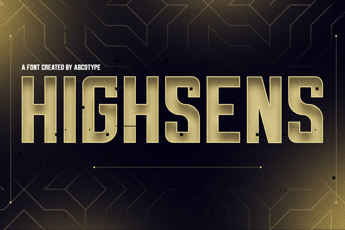 Highsens Font preview