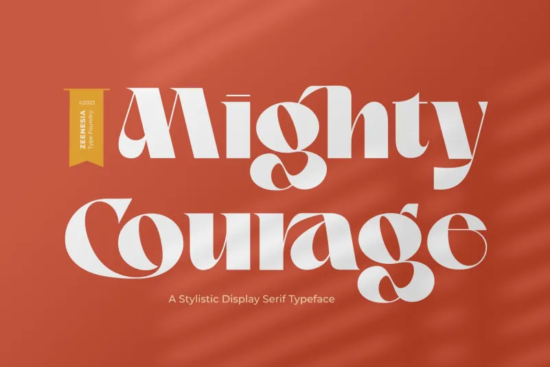 Mighty Courage Font preview