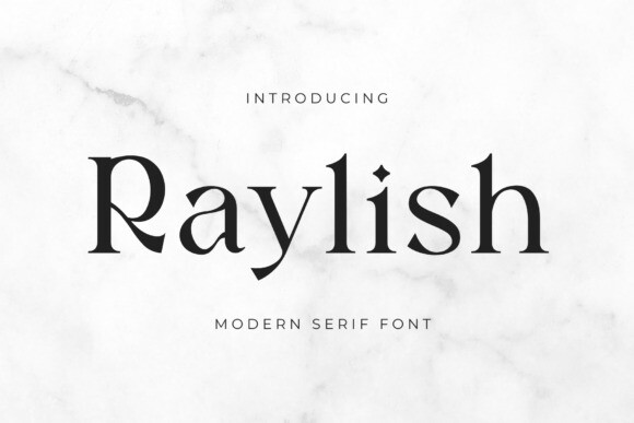 Raylish Font preview