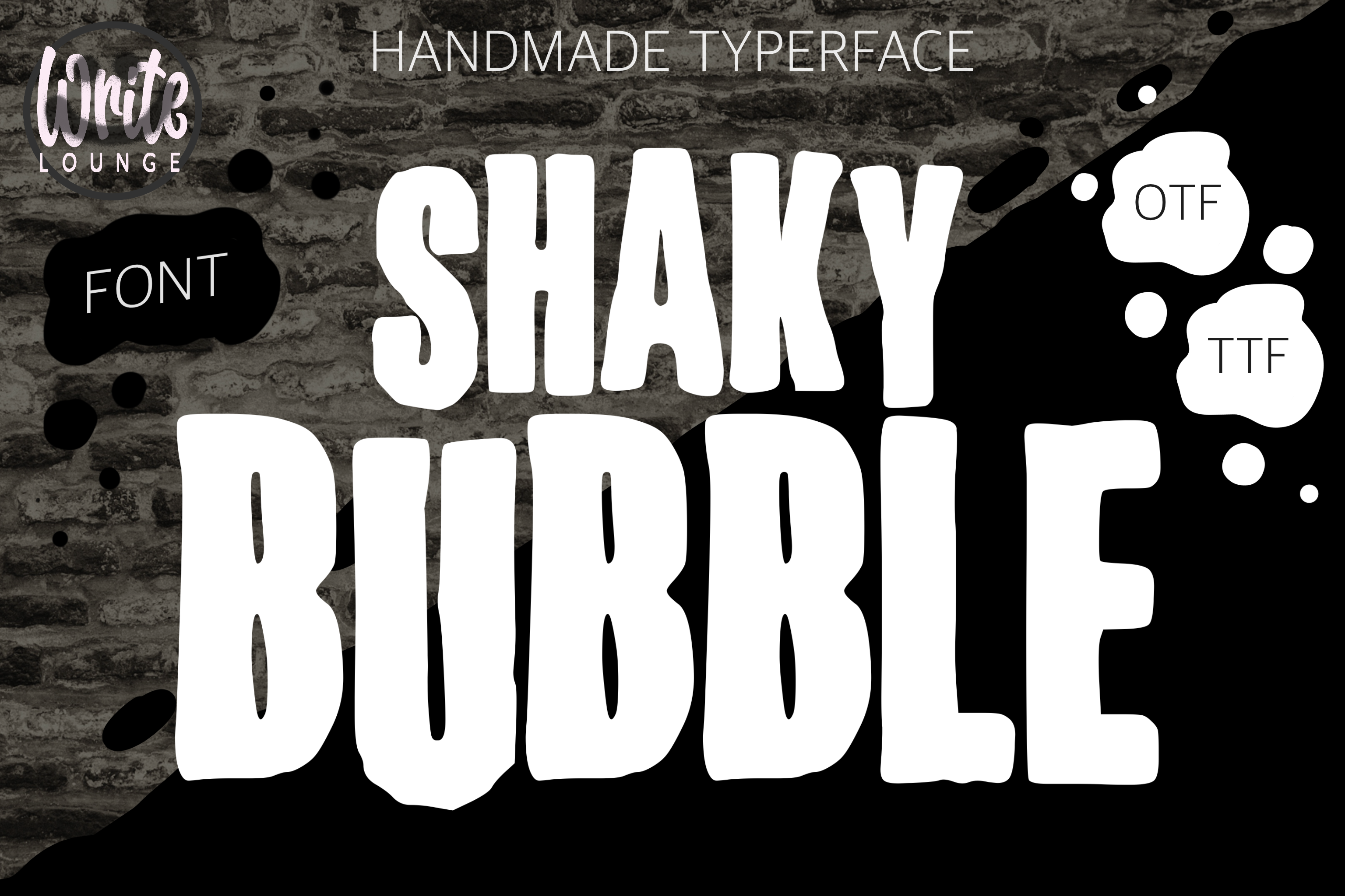 Shaky Bubble Regular Font preview