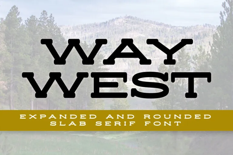 Way West Font preview