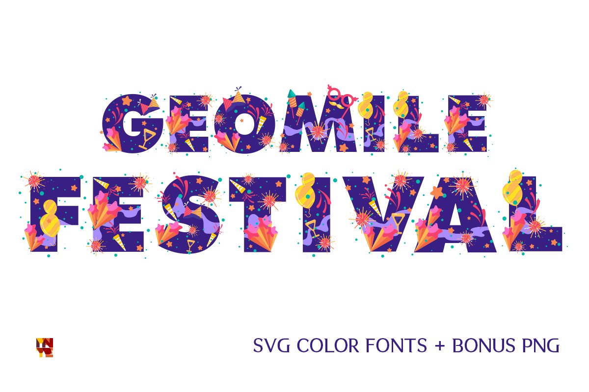 Geomile Festival Font preview