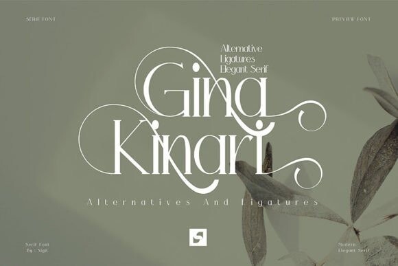 Gina Kinari Font preview