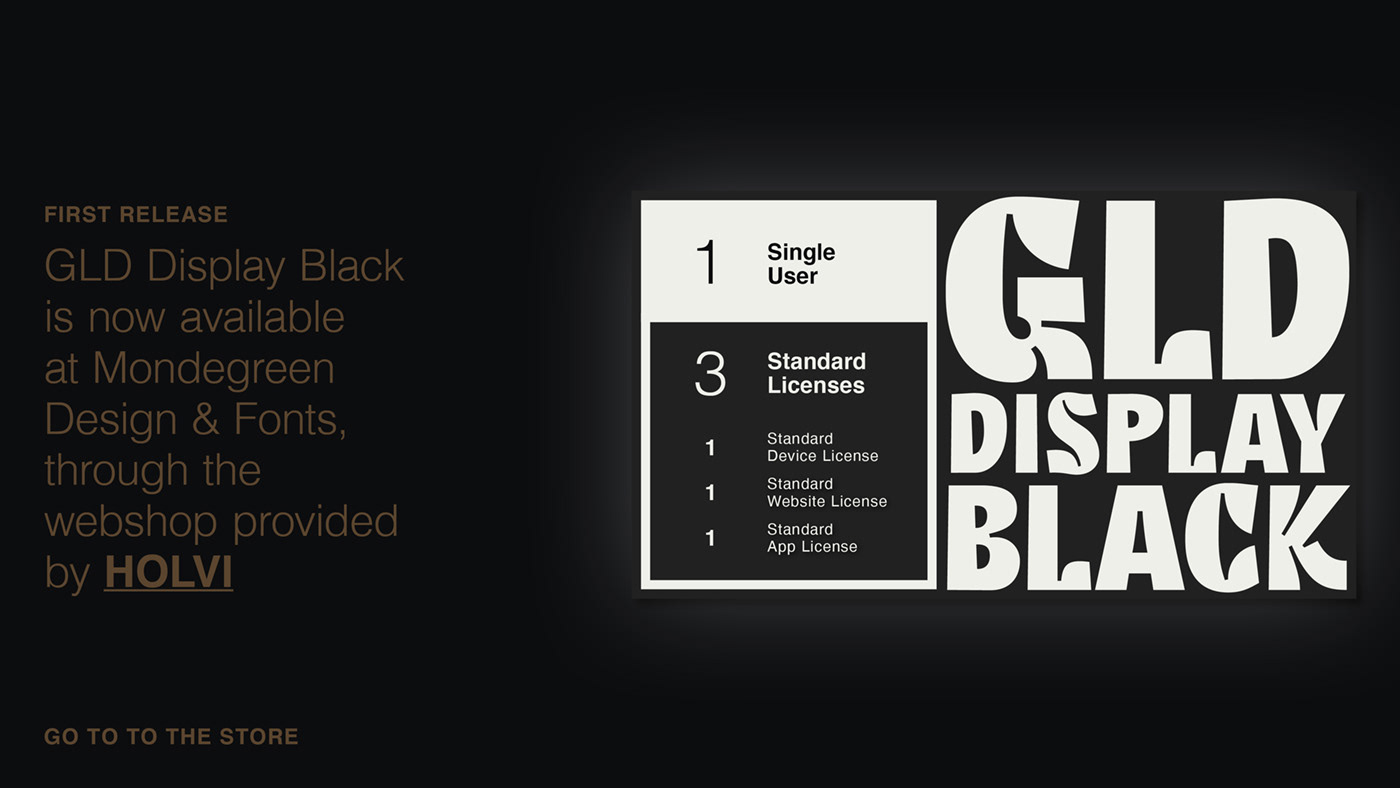 GLD Display Black Font preview