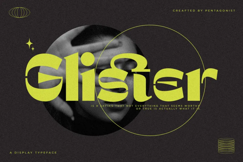 Glister Font preview