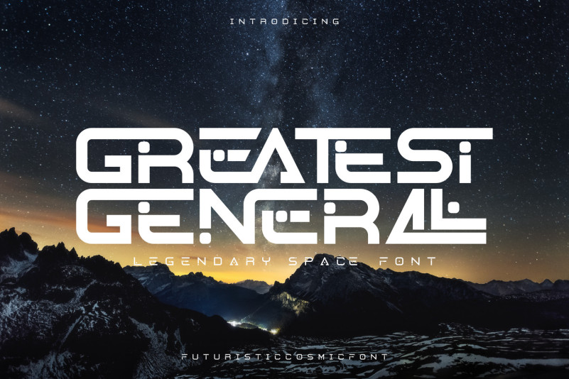 Greatest General Font preview