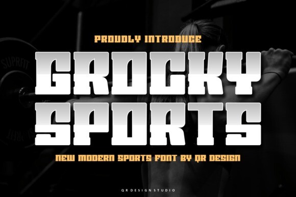 Grocky Sports Font preview