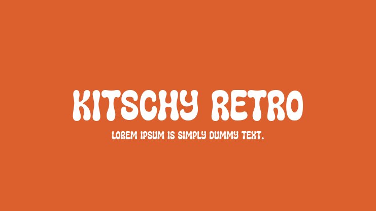 Kitschy Retro Font preview