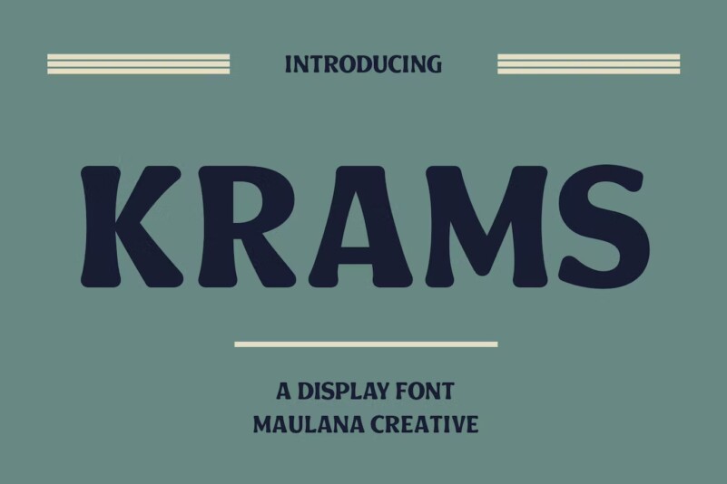 Krams Regular Font preview