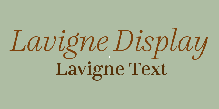 Lavigne Font preview