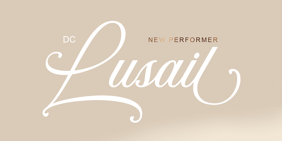 Lusail Font preview