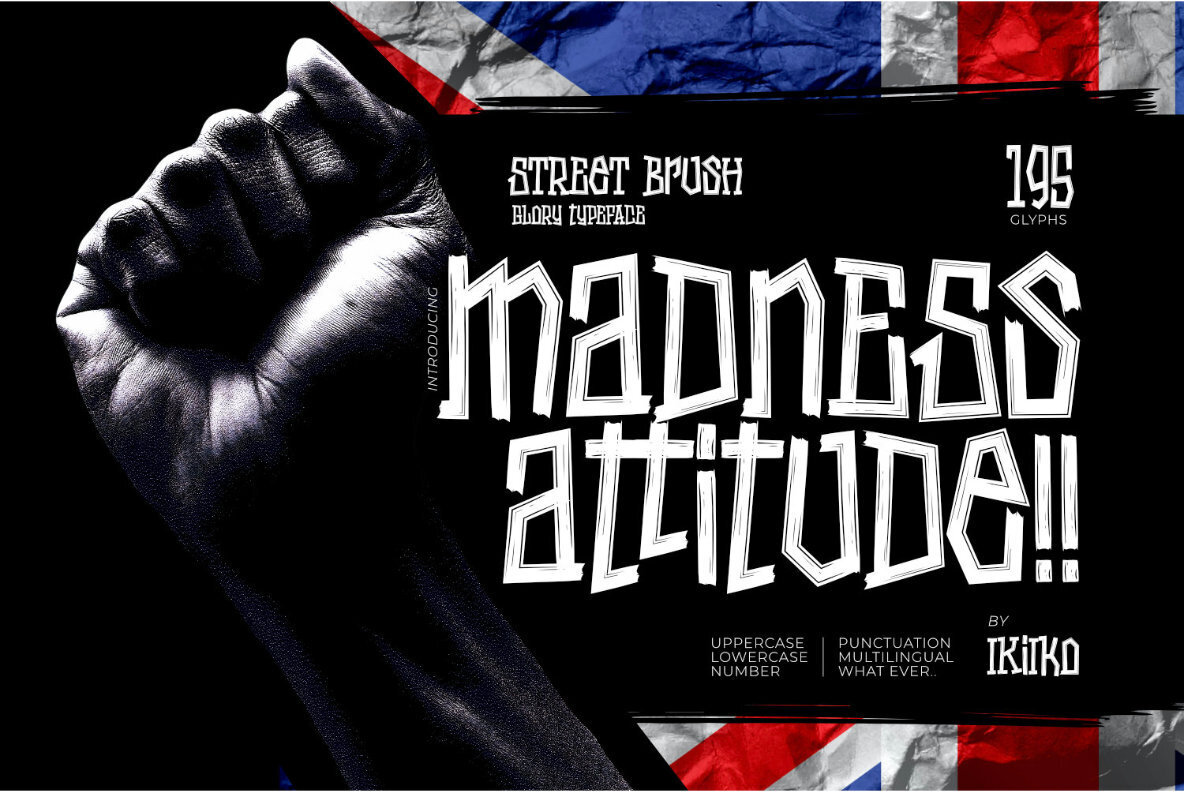 Madness Attitude Regular Font preview