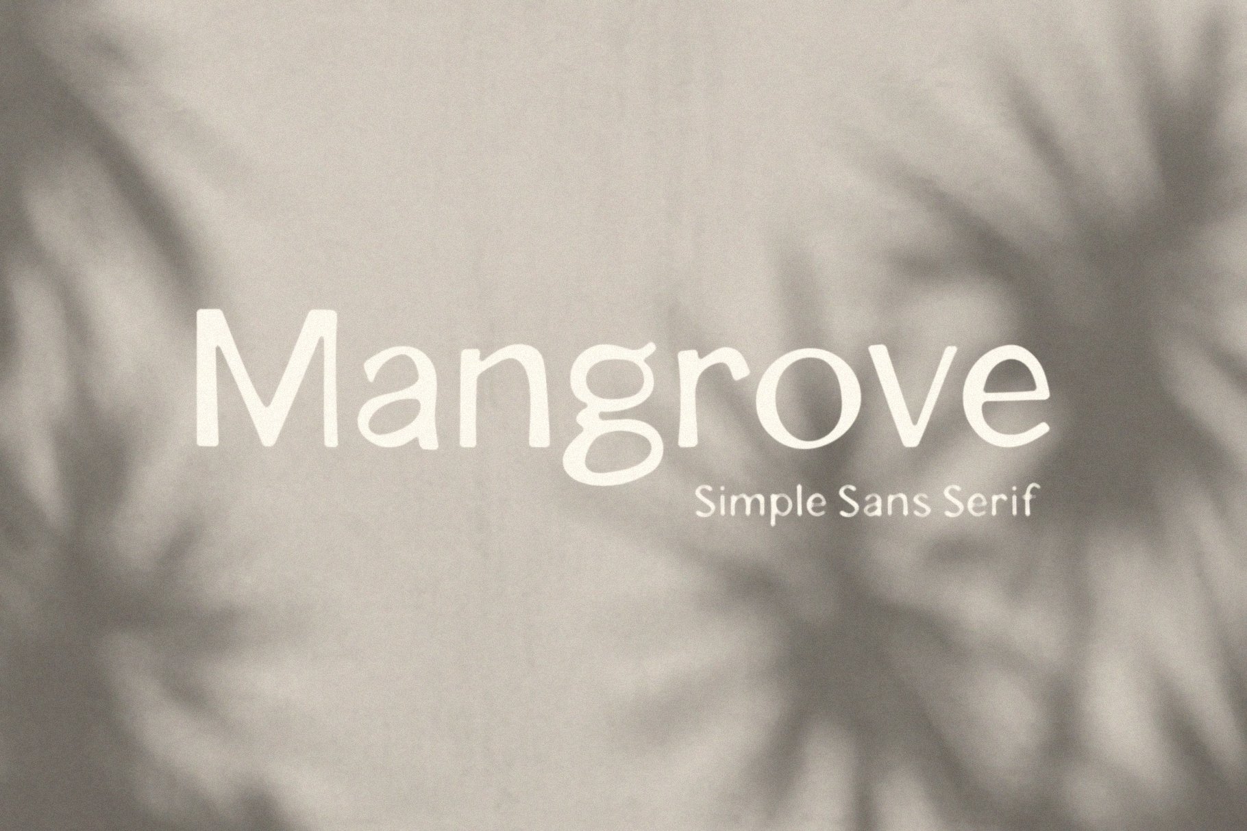 Mangrove Font preview