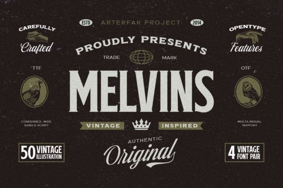 Melvins Font preview