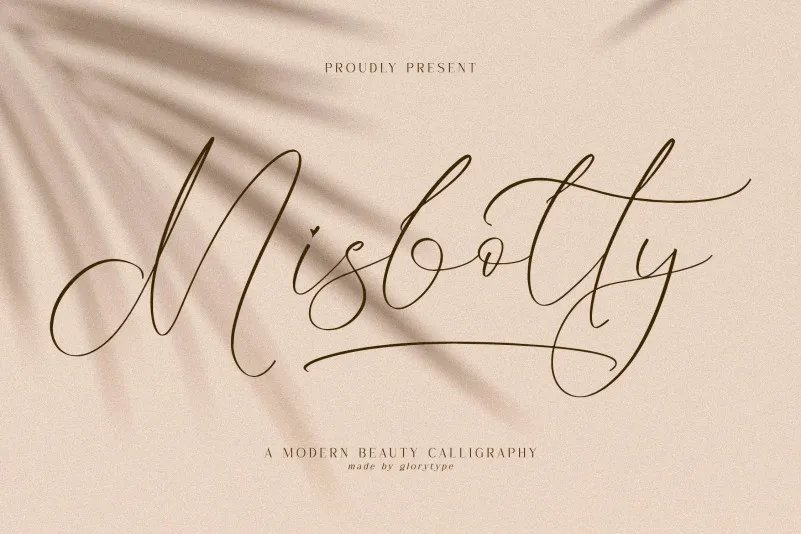 Misbotty Italic Font preview