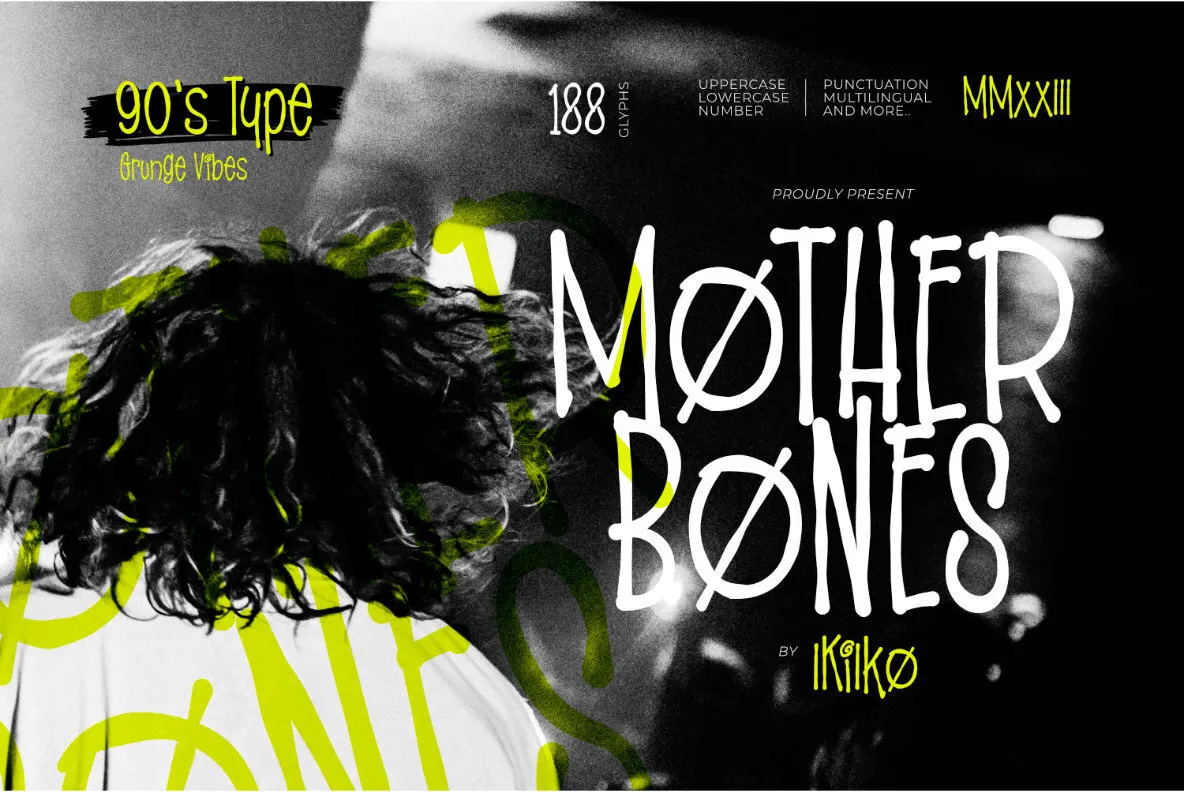 Mother Bones Regular Font preview