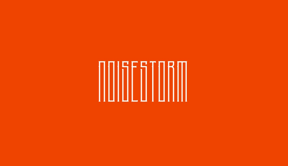 NoiseStorm Grunge Light Font preview