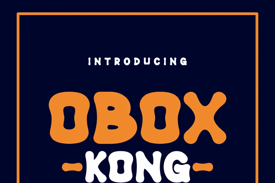 Obox Kong Regular Font preview