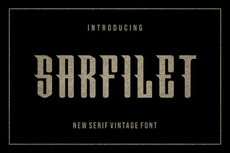 Sarfilet Font preview