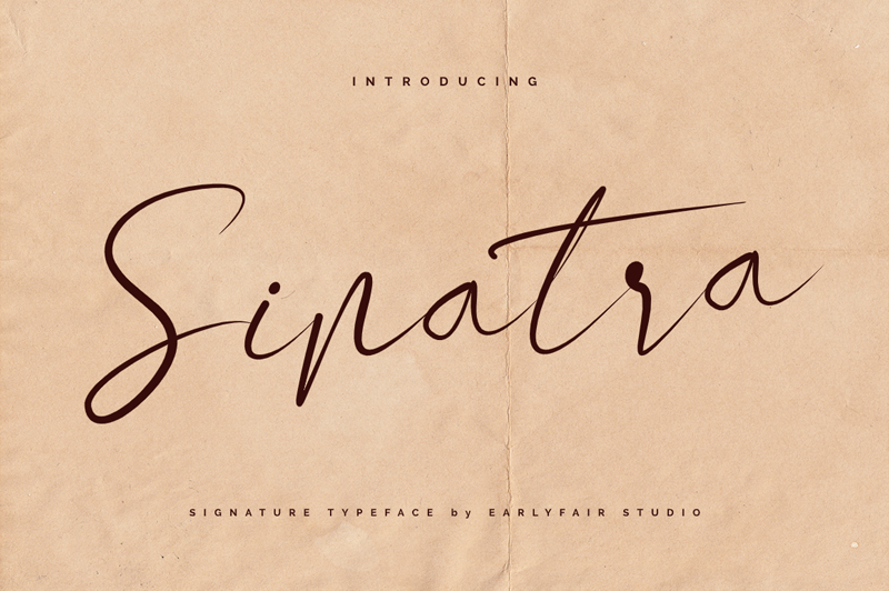 Sinatra Regular Font preview