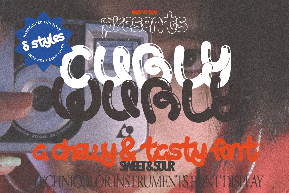 Curly Wurly Font preview