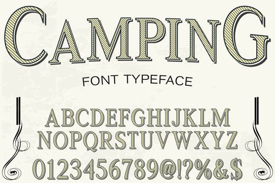 The Camping Font preview