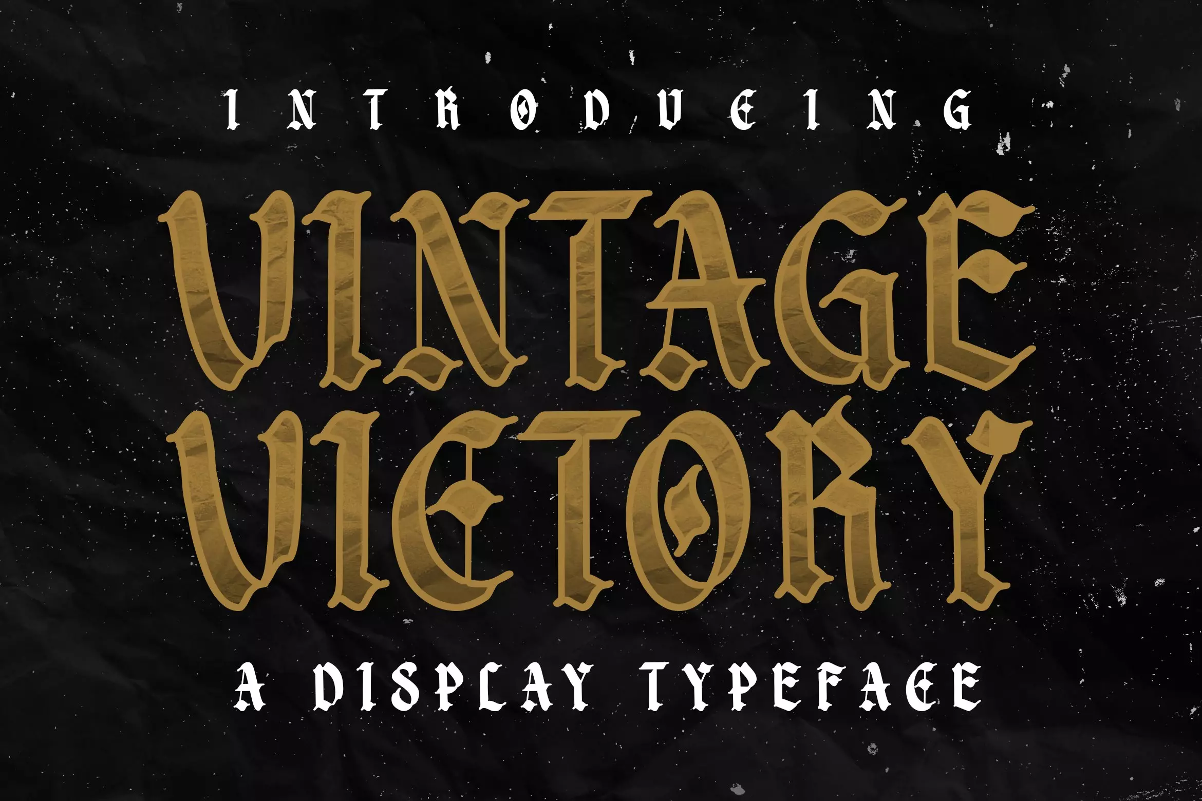 Vintage Victory Slant Font preview