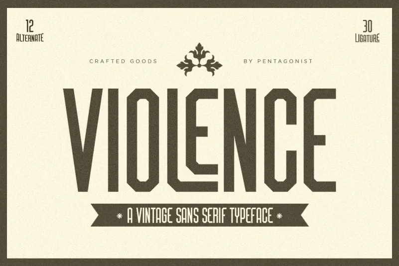 Violense Font preview