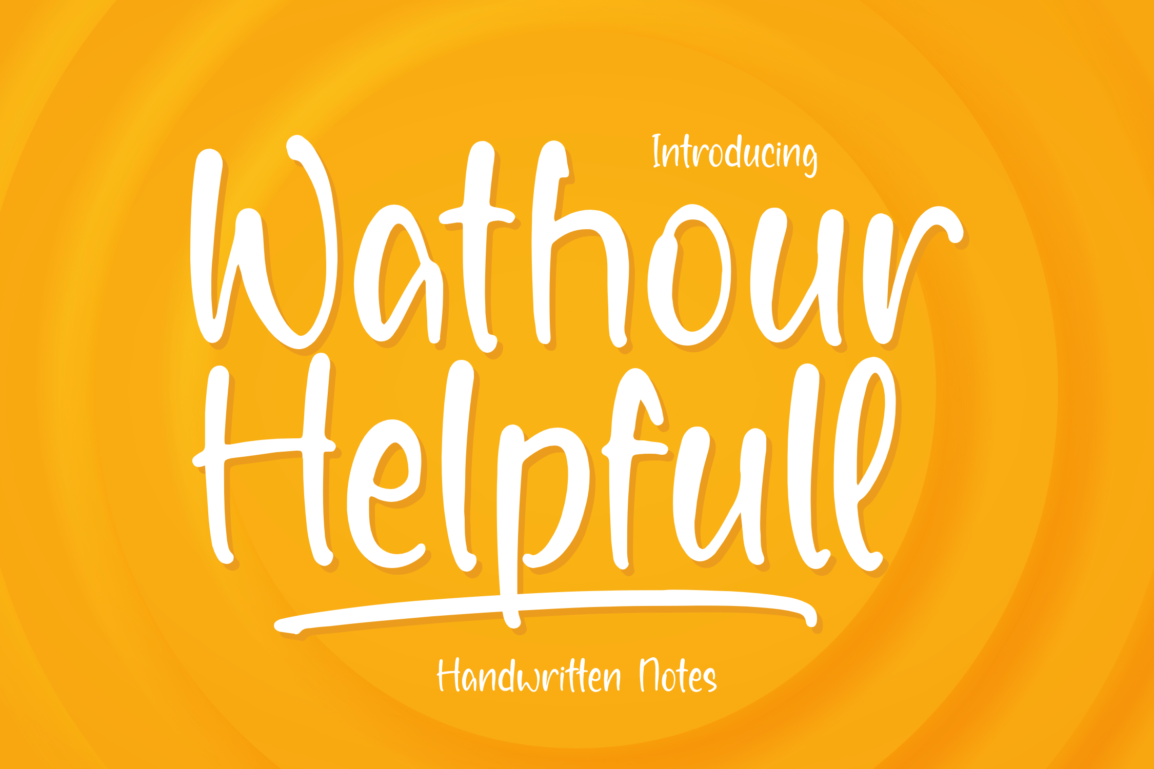 Wathour Helpfull Font preview