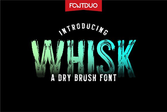 Whisk Regular Font preview
