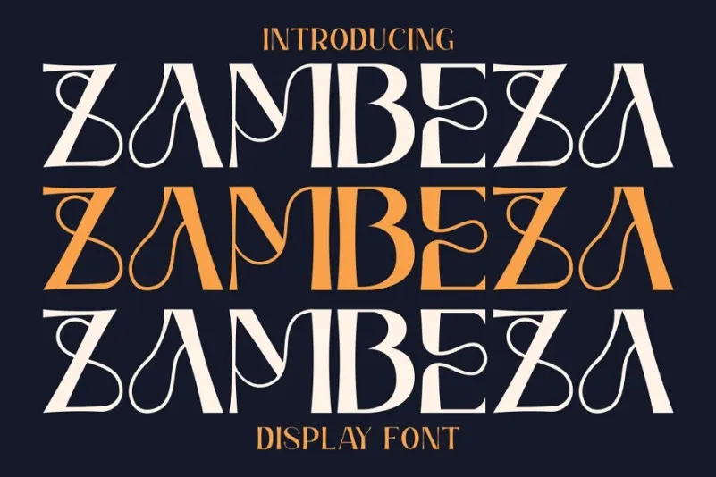 Zambeza Regular Font preview