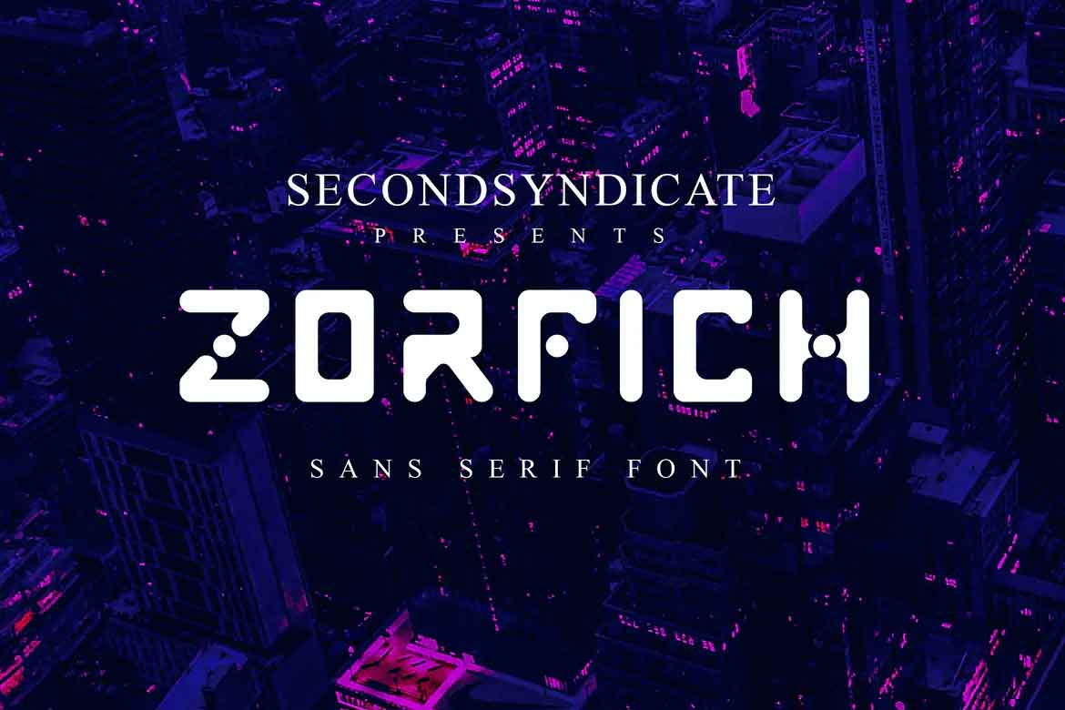 Zorfich Font preview