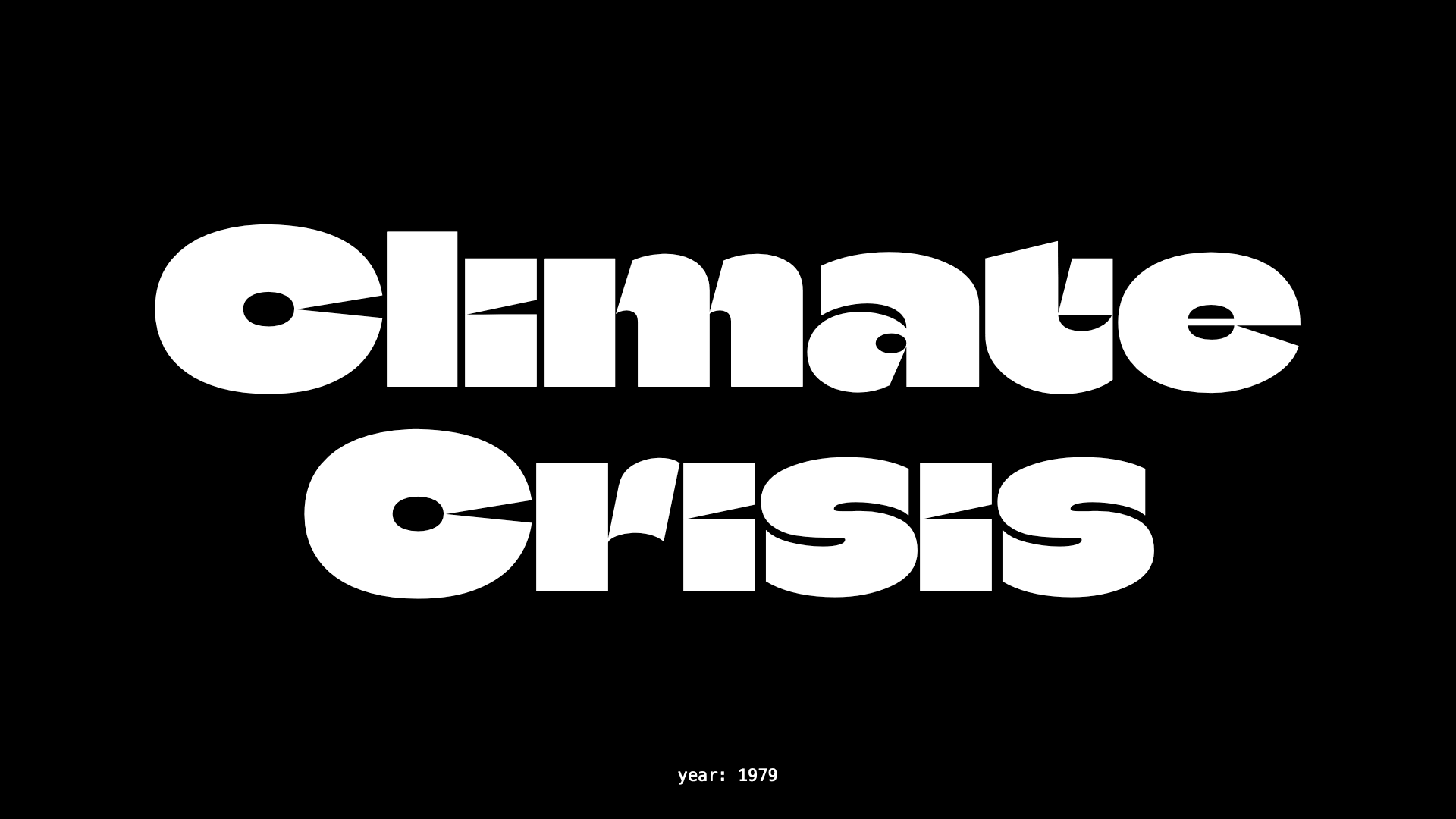 Climate Crisis Font preview