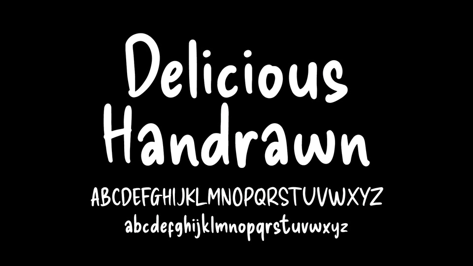 Delicious Handrawn Font preview