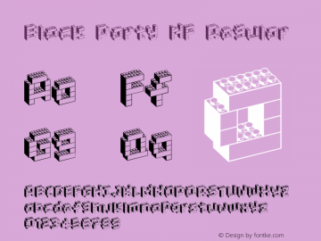 Block Party NF Regular Font preview