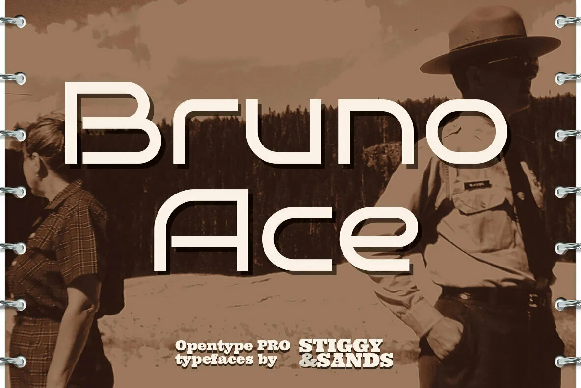 Bruno Ace Font preview
