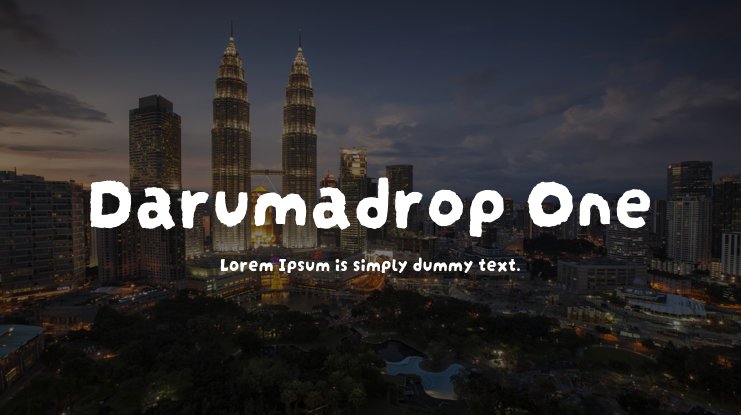 Darumadrop One Font preview