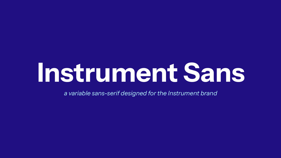 Instrument Sans Font preview