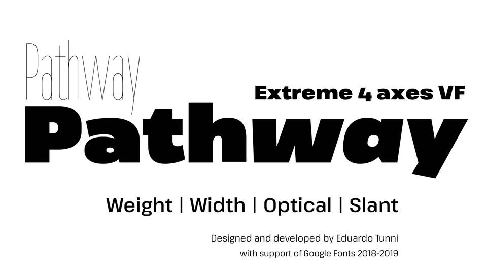 Pathway Extreme Font preview