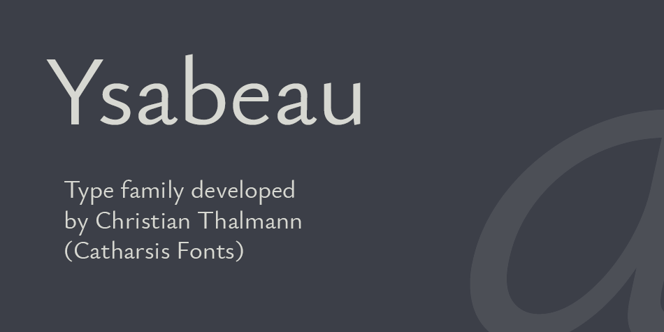 Ysabeau Light Italic Font preview
