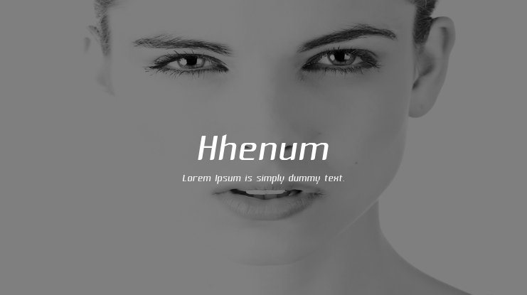 Hhenum Font preview