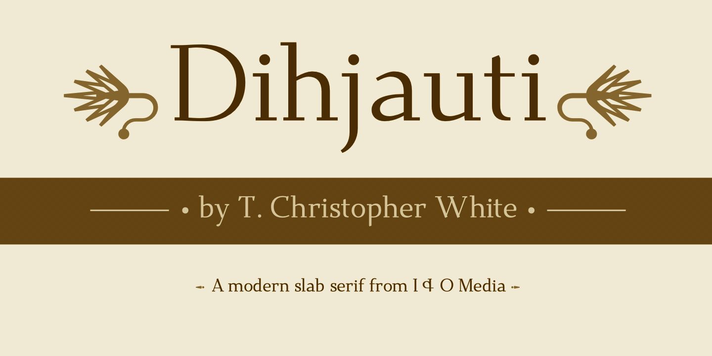 Dihjauti Font preview