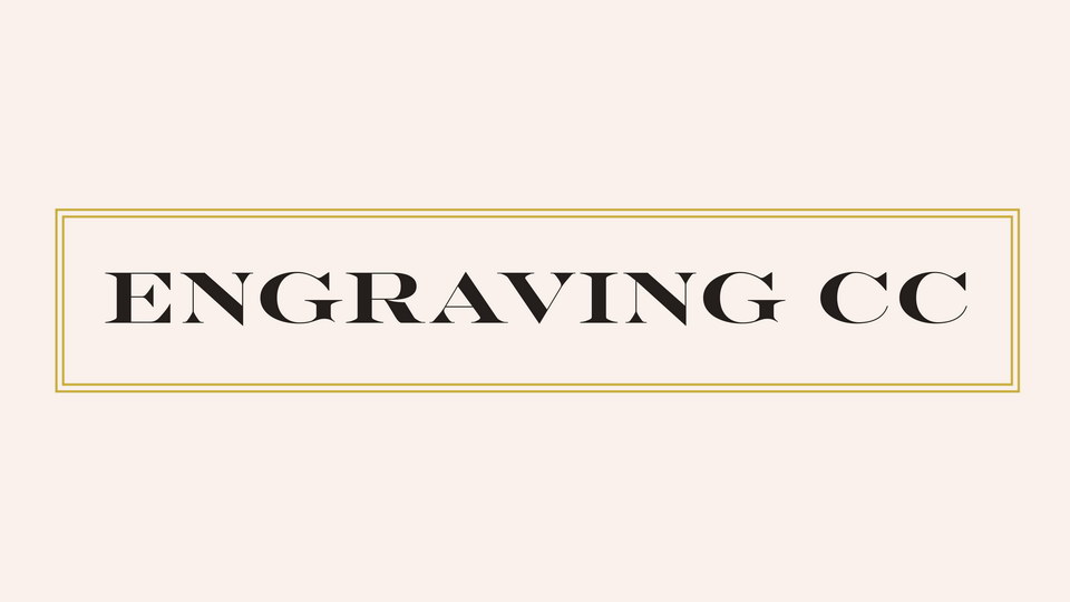 Engraving CC Shaded Font preview