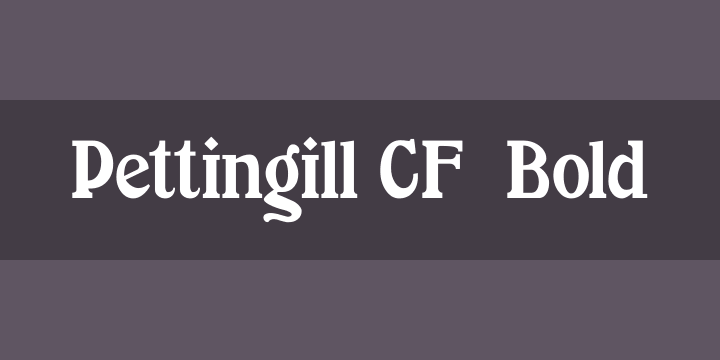 Pettingill CF Font preview