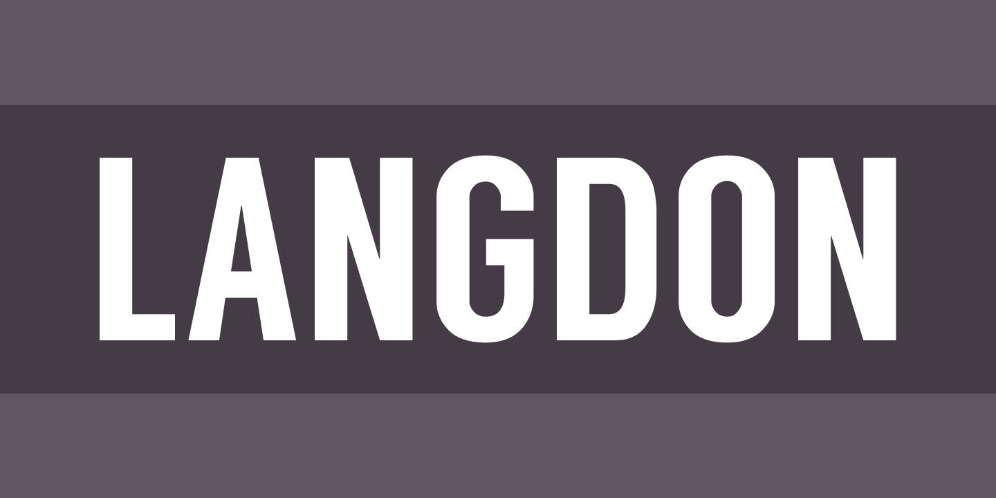 Langdon Regular Font preview