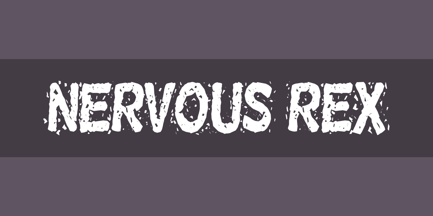 Nervous Rex Regular Font preview