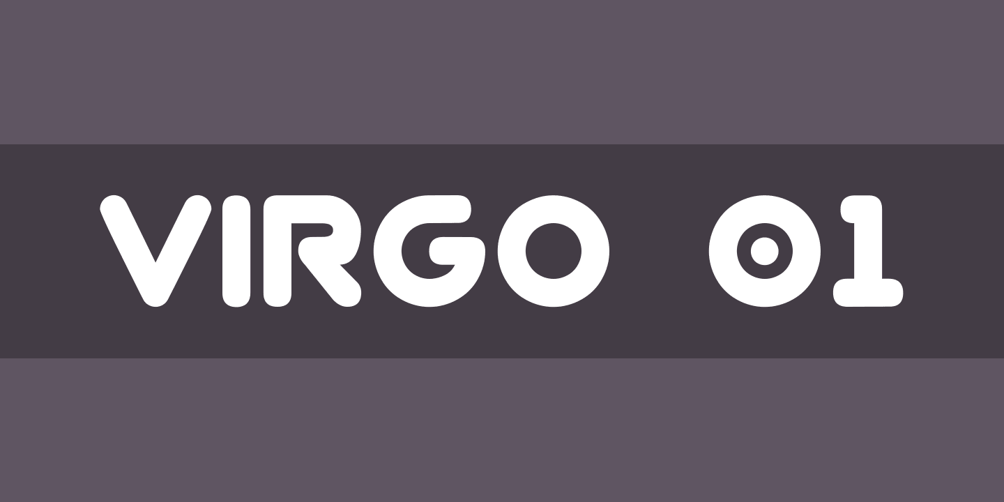 Virgo 01 Regular Font preview