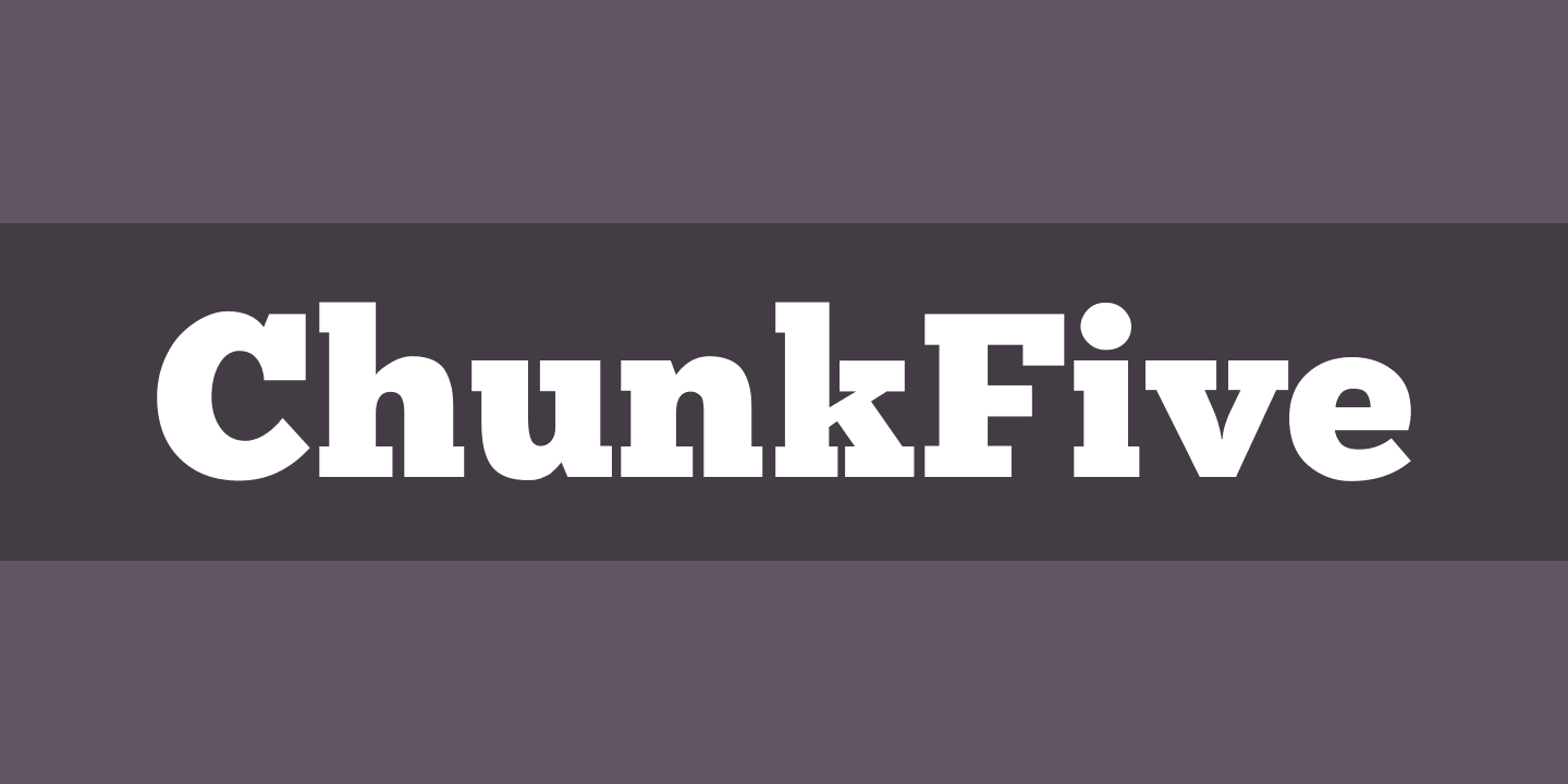 ChunkFive Print Font | xFonts.pro